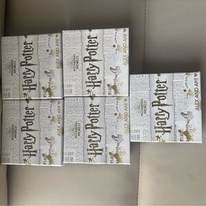 Alex and Ani Harry Potter Gold and White Collectible Jewelry set of 5